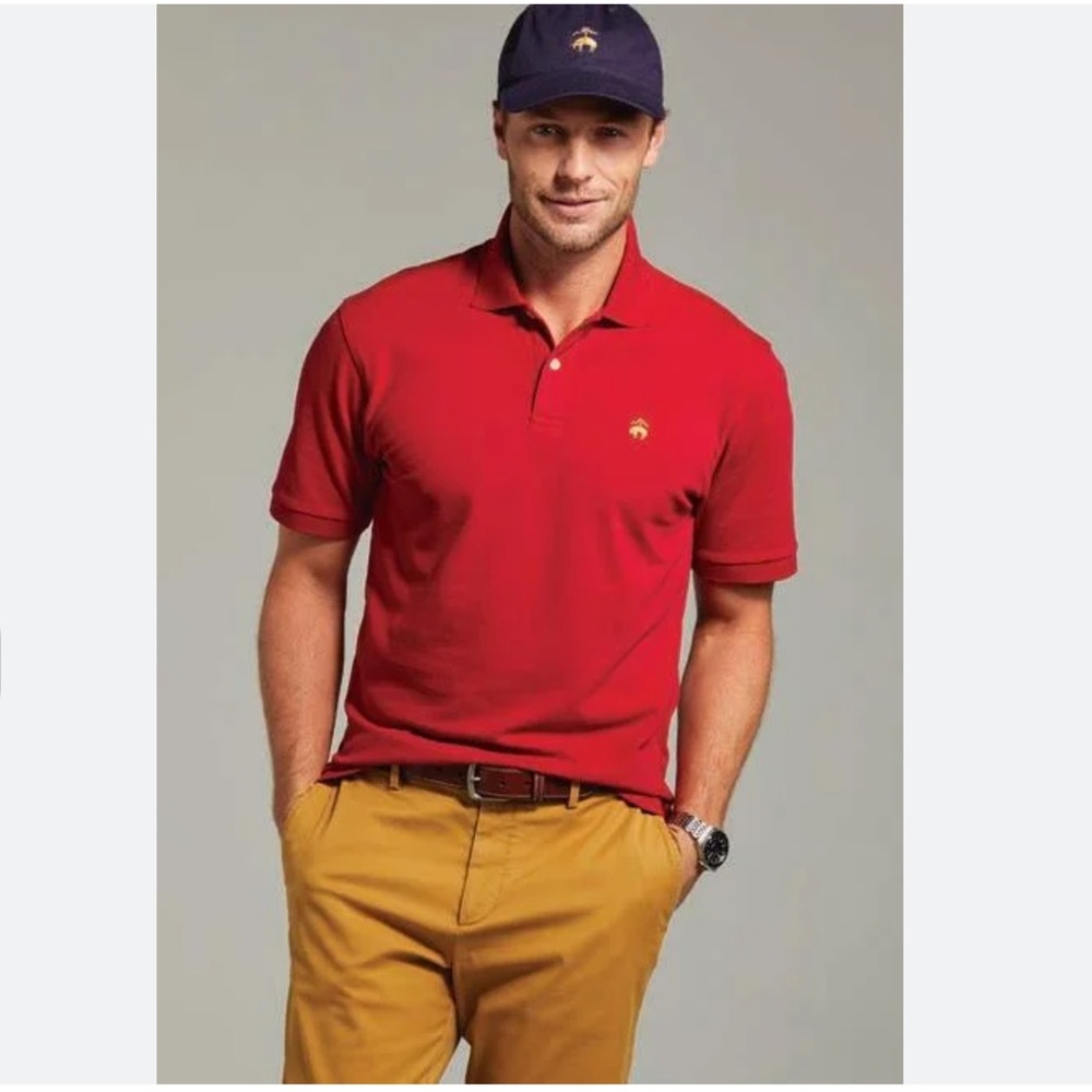 Brooks Brothers Golden Fleece® Stretch Supima Polo Shirt Sz Large